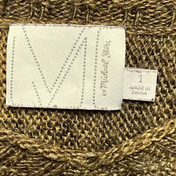 Michael Stars Anthropologie Oversized Boho V Neck Vest sweater Sz 1/ Small - Picture 5 of 7